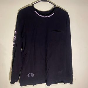 Chrome Hearts Neck Logo Long Sleeve Tee